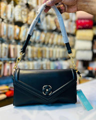 Floral Charm Envelope Crossbody Bag