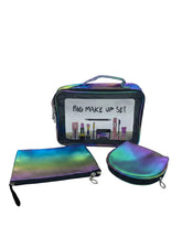 Holographic 3-Piece Makeup Pouch
