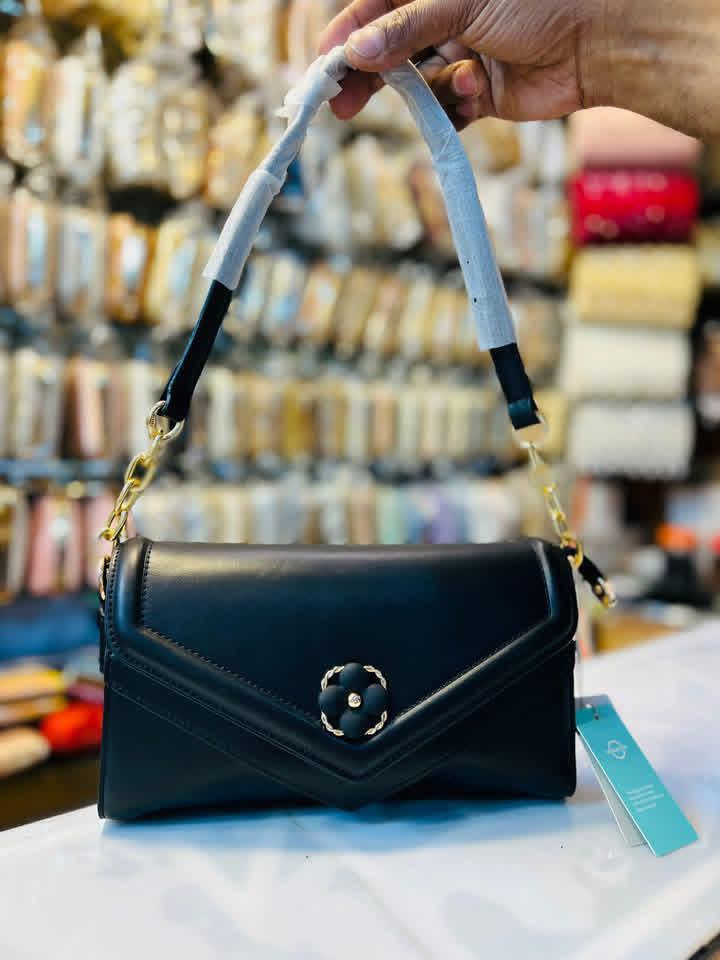 Floral Charm Envelope Crossbody Bag