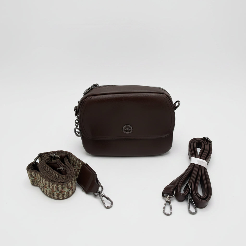 Dual-Strap Crossbody Bag