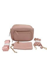 3-in-1 Multi-Zip Crossbody Bag Set