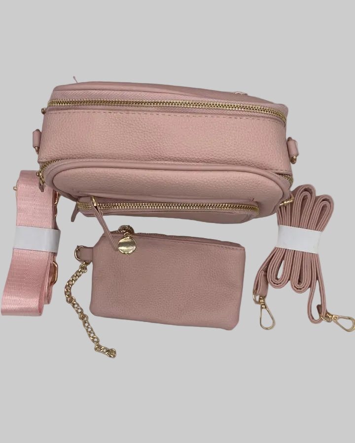 3-in-1 Multi-Zip Crossbody Bag Set