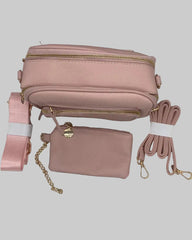 3-in-1 Multi-Zip Crossbody Bag Set