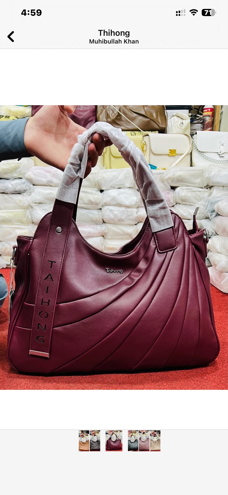 Pleated Fan-Panel Shoulder & Tote Bag
