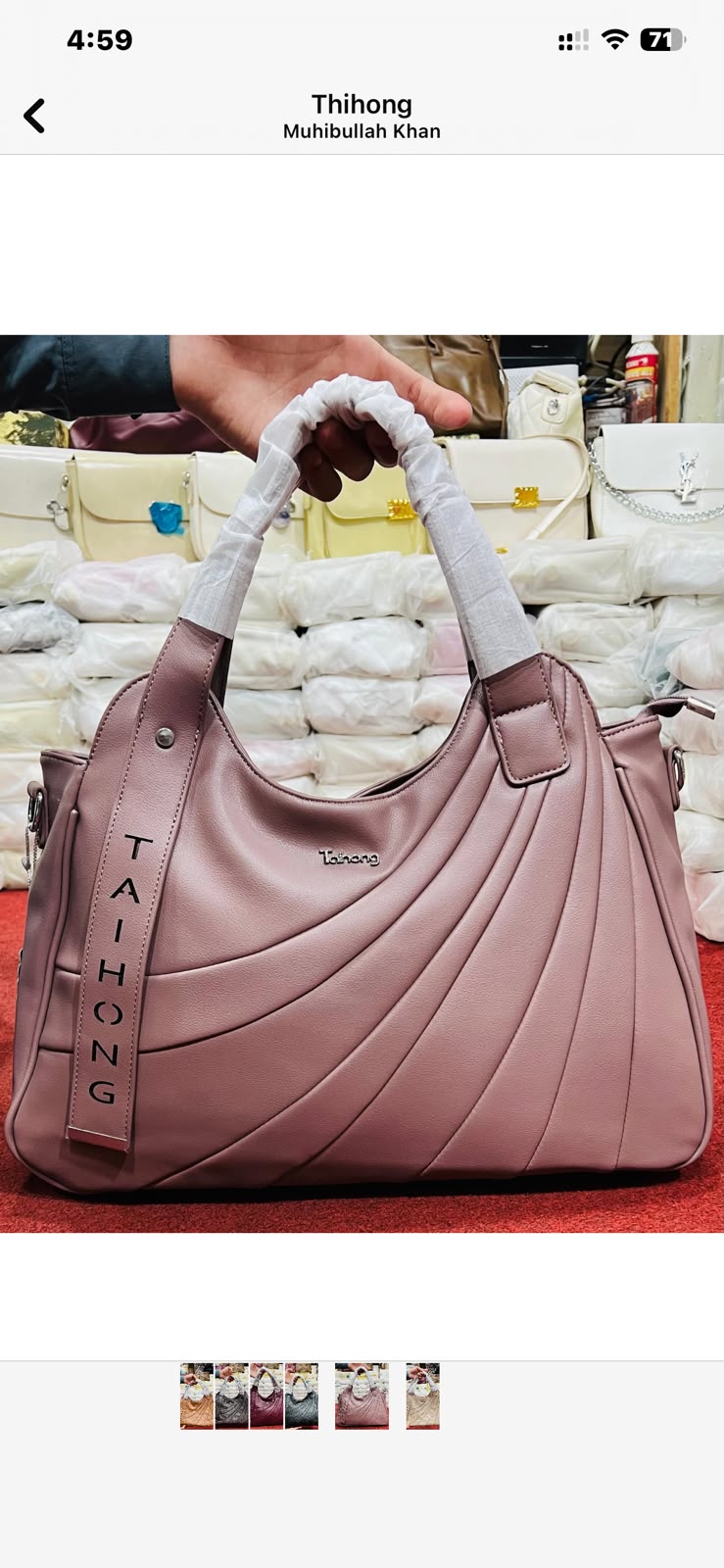 Pleated Fan-Panel Shoulder & Tote Bag